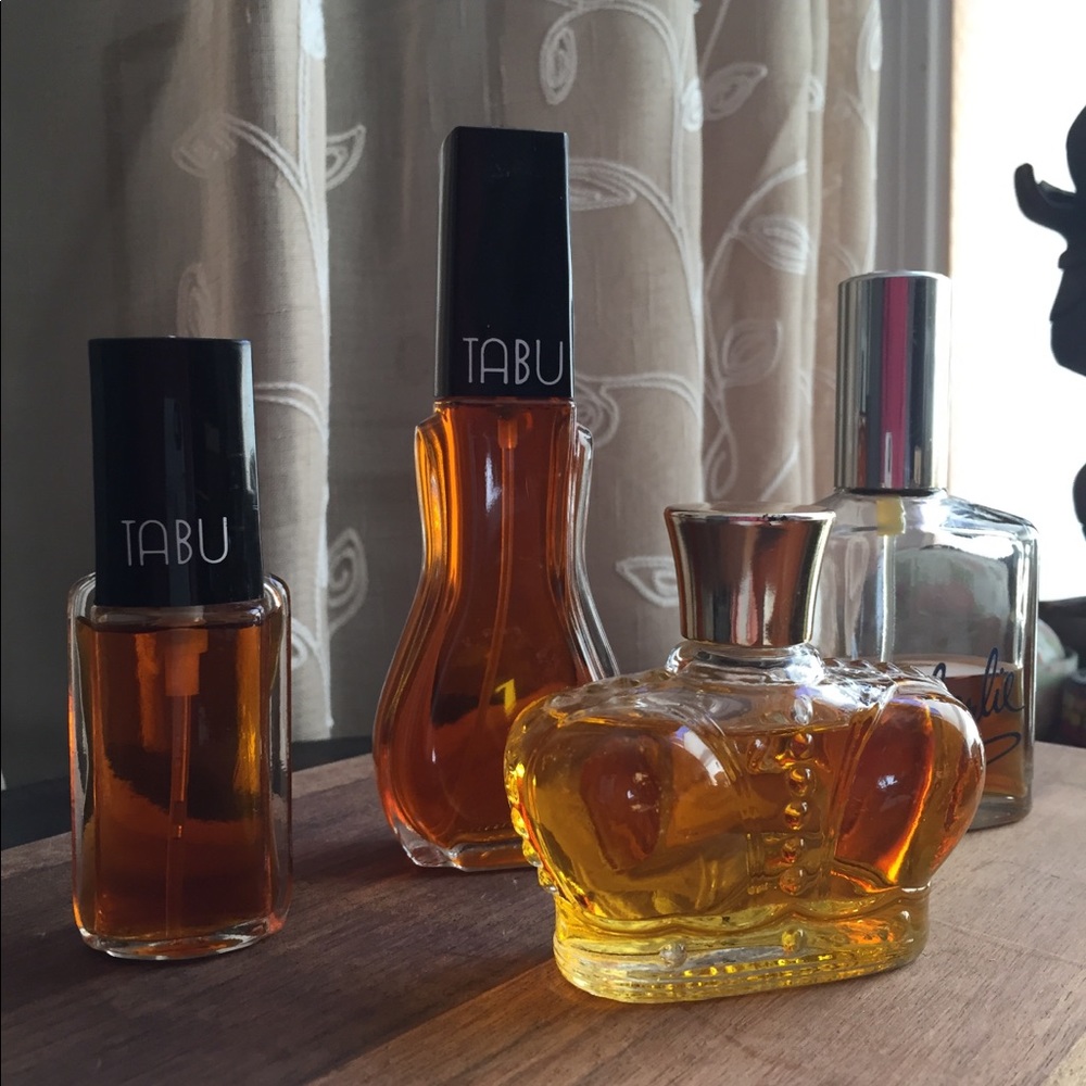 (4) Vintage Bottles | Wind Song, Charlie, Tabu x 2